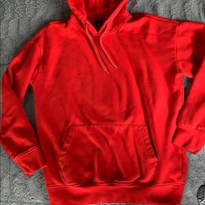 plain red sweatshirt